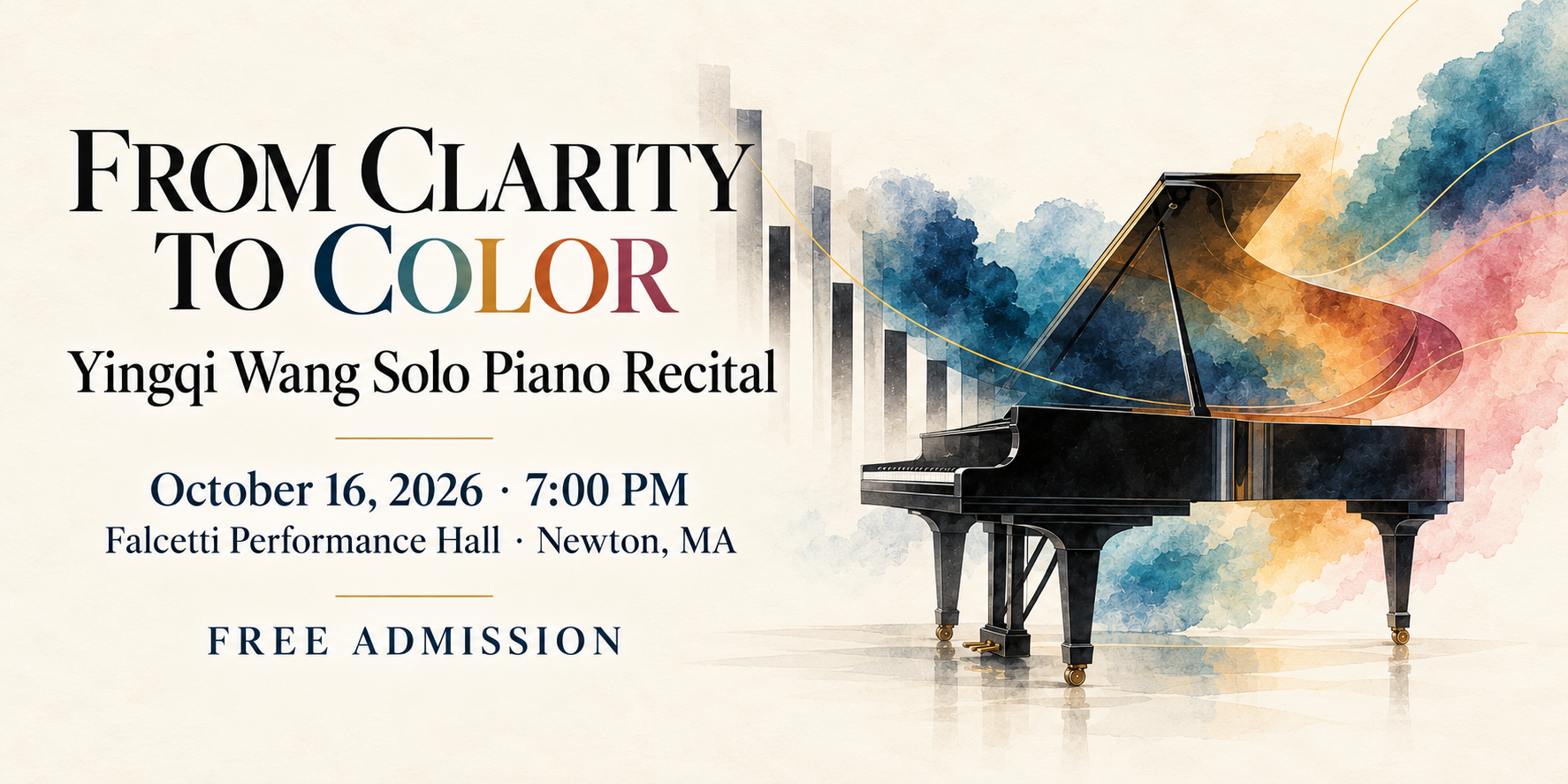 From Clarity to Color concert artwork